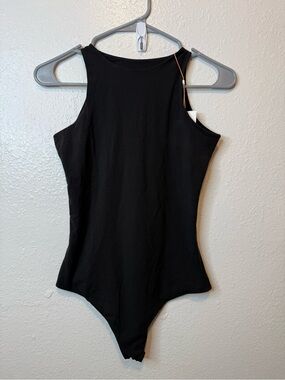 Quince Black Bodysuit Size Medium New Capsule Wardrobe Neutral Base Layer